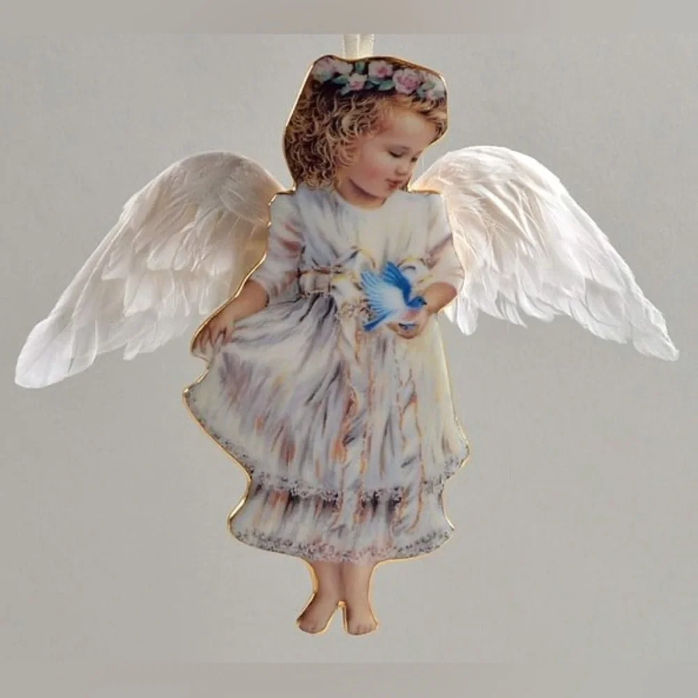 Vintage Bradford Editions- Gentle Guardian Heavens Little Angel Ornament